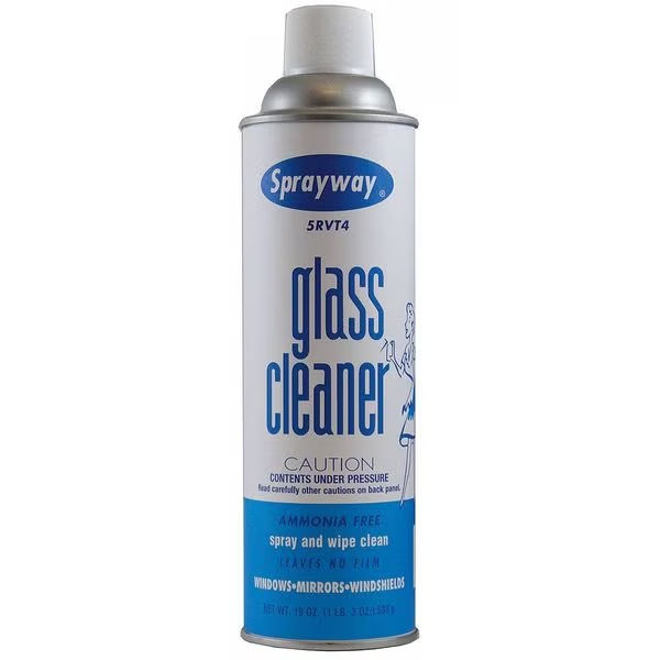 Picture of Spray away SW050 Glass Cleaner, Aerosol Spray Can, 20 oz, Ready to Use, Foam, Ammonia Free, Unscented, White
